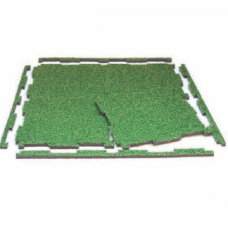 ERBA SINTETICA KIT 4 PZ + CORNICI "PUZZLE GREEN"